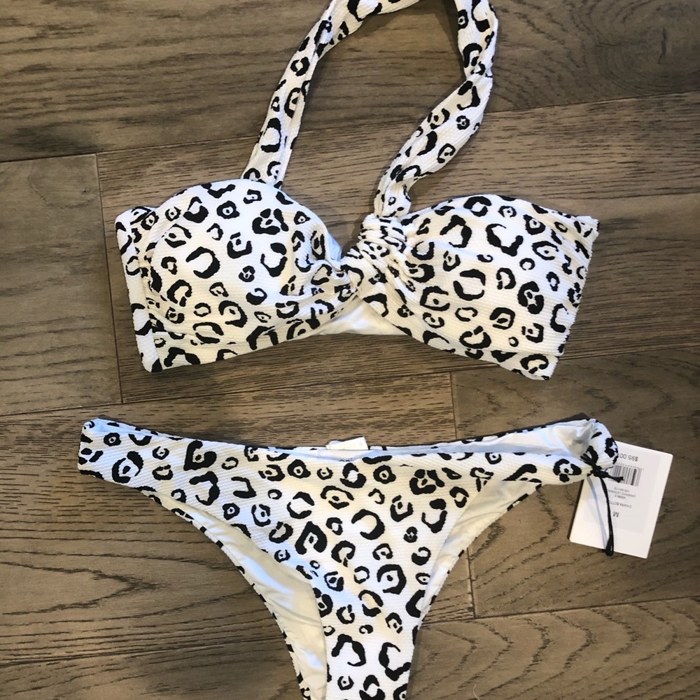 Onia Alice Printed Pique bikini. NWT